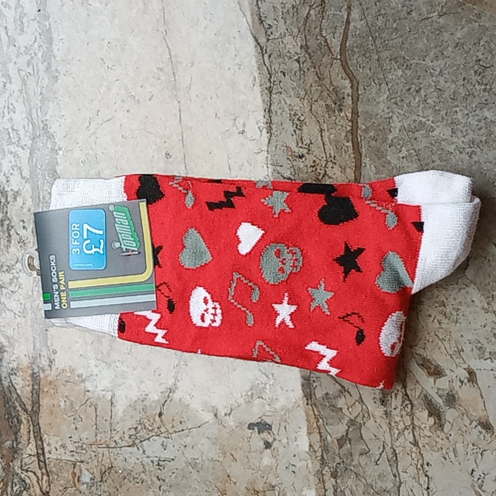 NWT Topman mens skull socks. One size